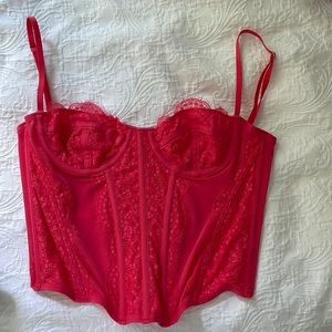 URBAN OUTFITTERS OUT FROM UNDER HOT PINK CORSET